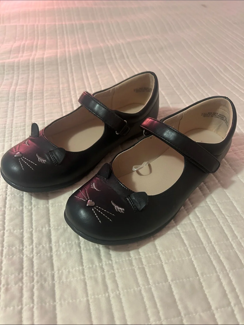 The Children's Place Black Cat Mary Jane Girls Shoes